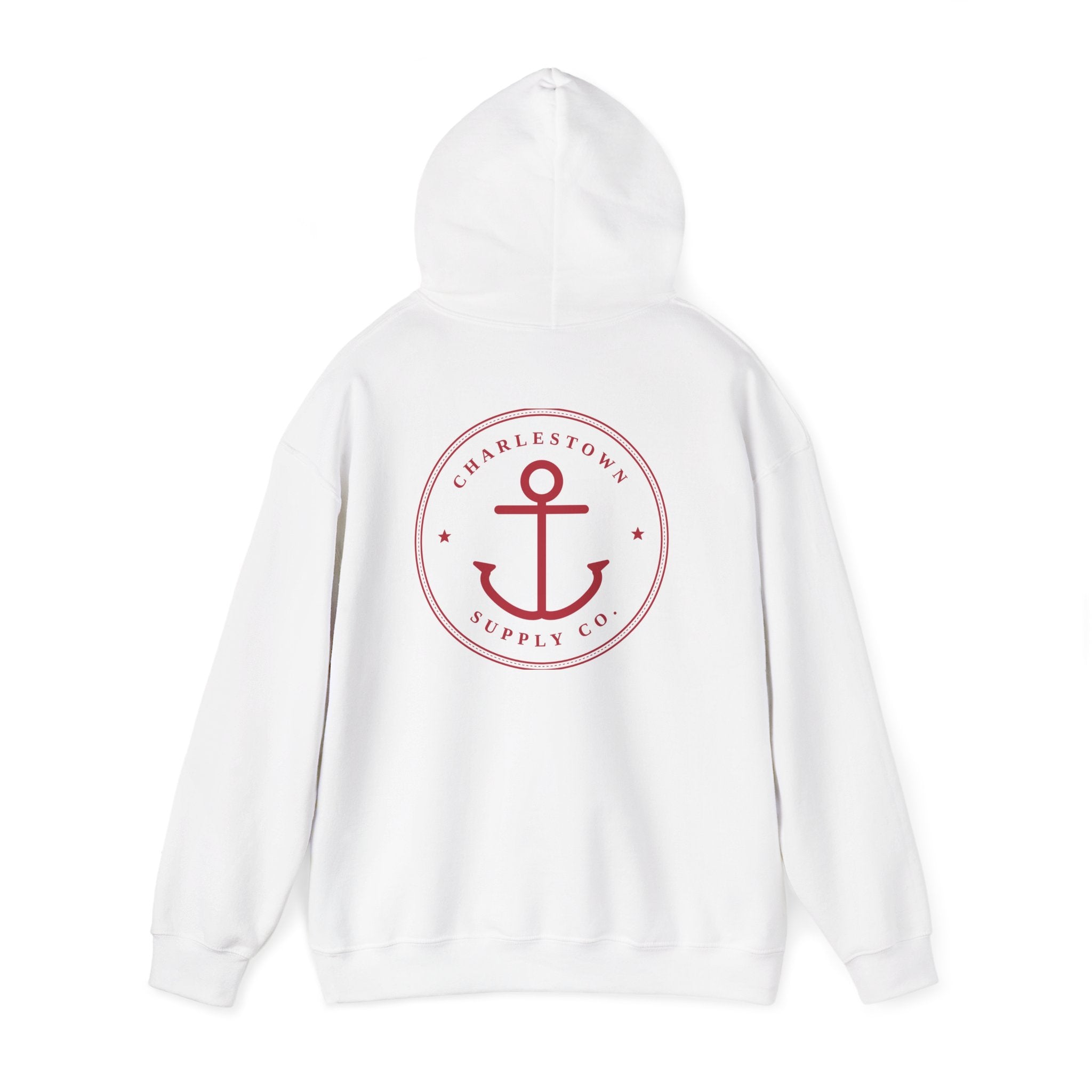 Charlestown Supply Co. Anchor Hoodie — Minimal Nautical Pullover