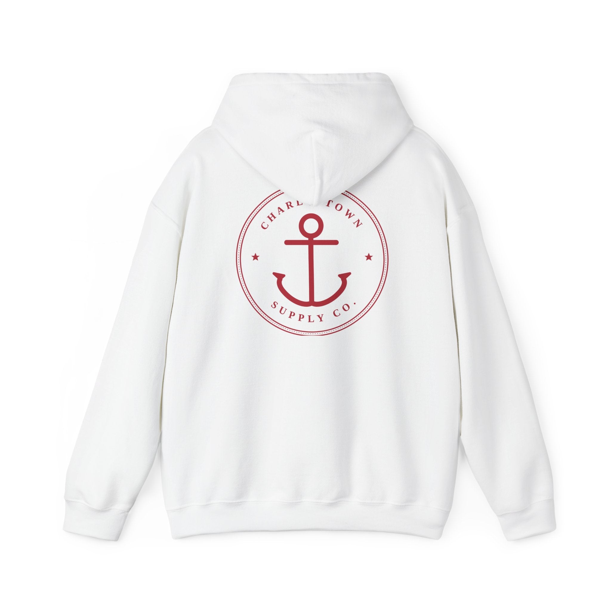 Charlestown Supply Co. Anchor Hoodie — Minimal Nautical Pullover