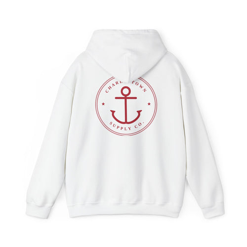 Charlestown Supply Co. Anchor Hoodie — Minimal Nautical Pullover